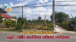 Bán lô đất 143,4m² mặt tiền đường Hùng Vương